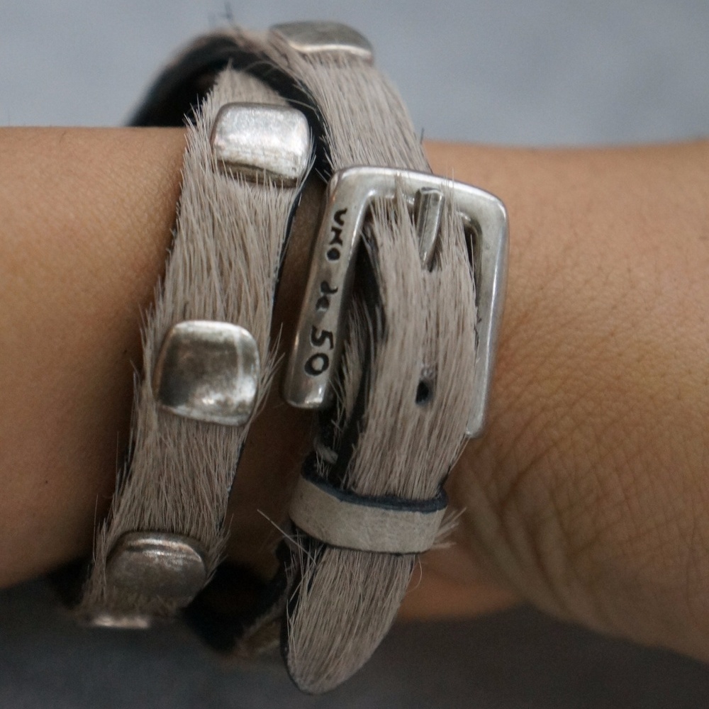 UNO de 50 Calf Hair NO BLEMISH 2 Wrap Brac…